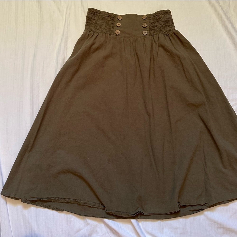 Elegant Green Women's Skirt